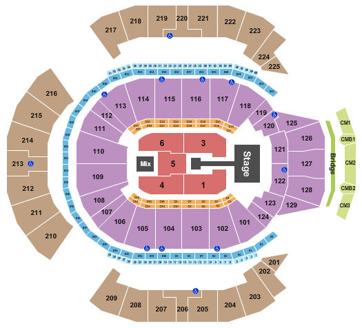 Chase Center Nicki Minaj Seating Chart